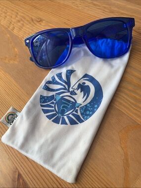 New Rainbow Optx Cobalt Blue Wayfarer Sunglasses Colored Lenses Adult